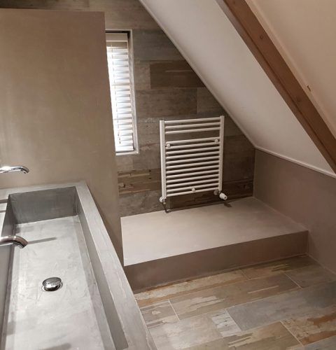 Badkamer betoonlook